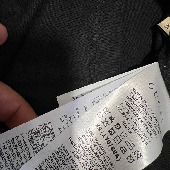 GUCCI X NORTH FACE BLACK TSHIRT SIZE XS - Picture 6 of 8